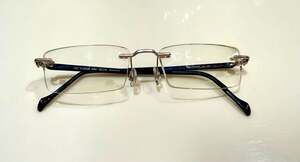 Stepper SI-4300B Titanium Rimless Eyeglasses 52x18 140, frames only